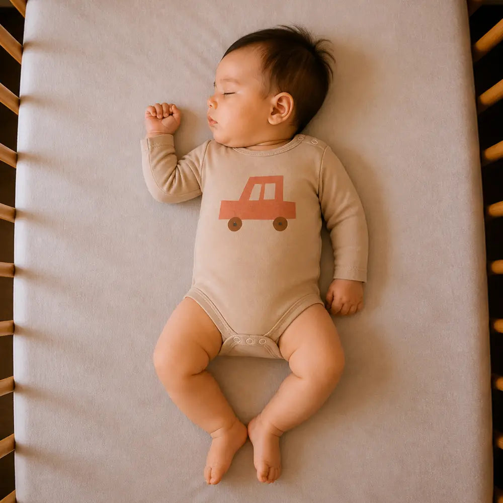 Prekies Cotton Onesies Car Print - Multi (Set of 3)