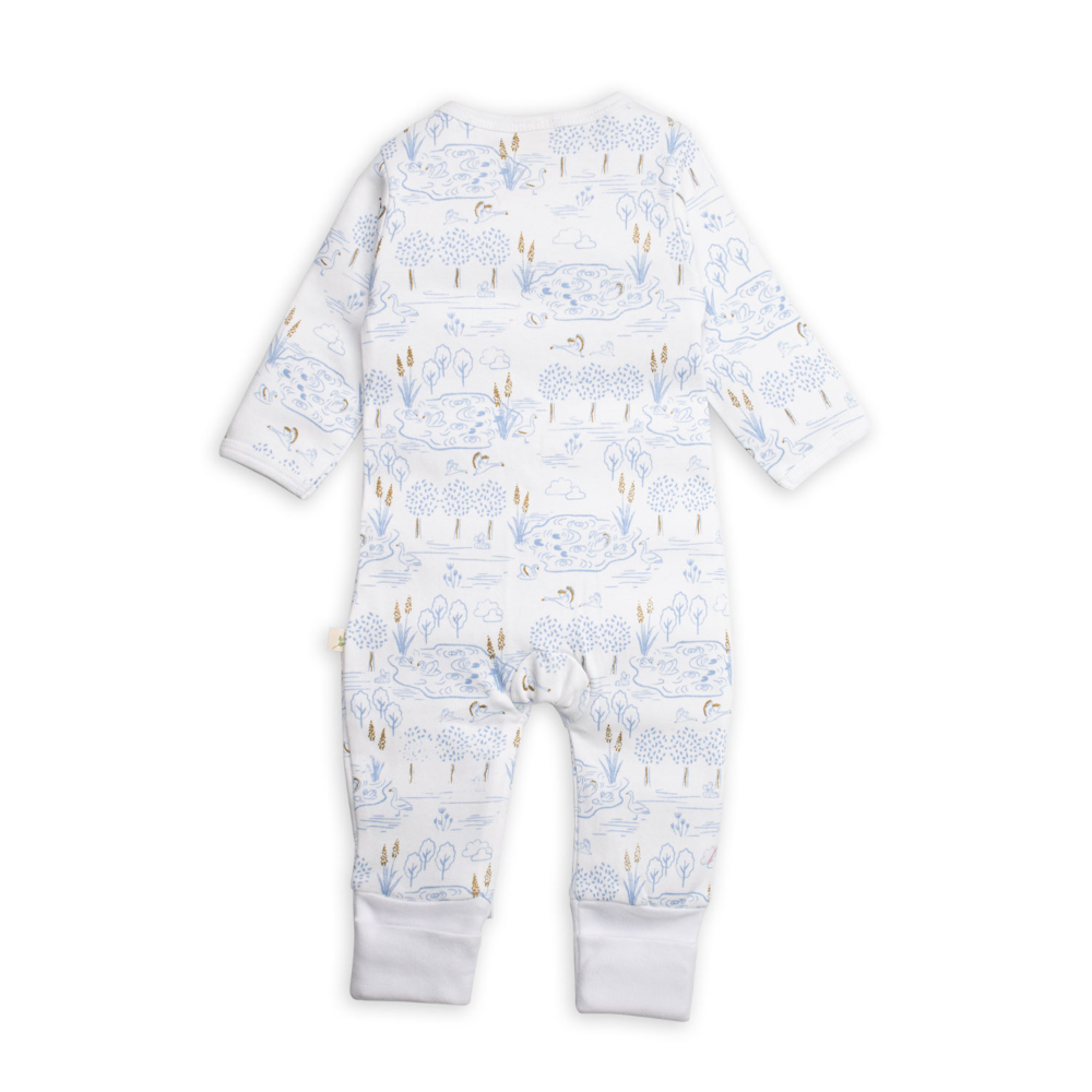 Tiny Twig Long Sleeve Zipsuit - Lakeside