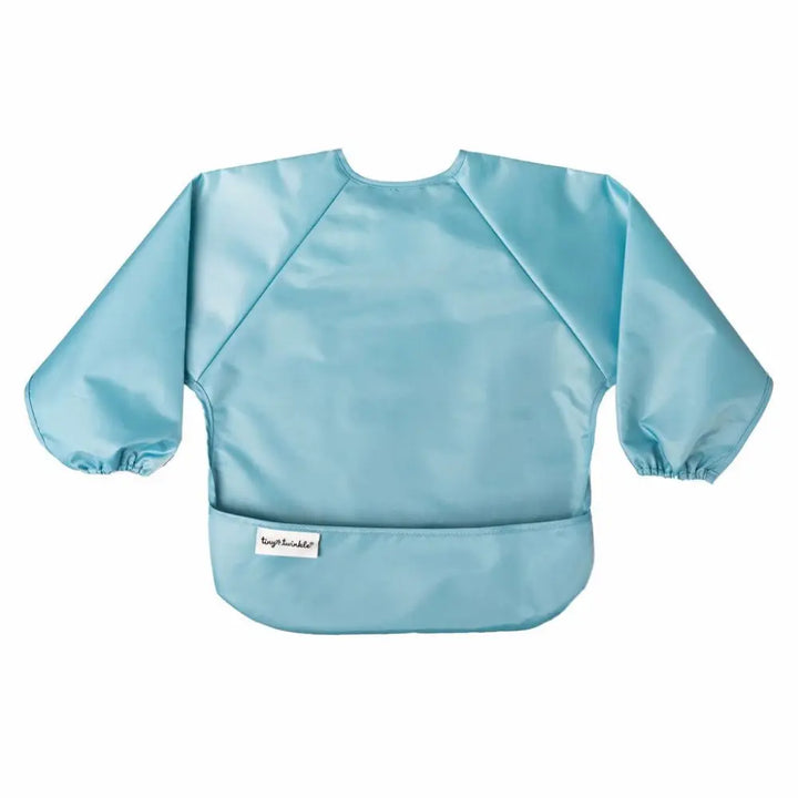 Tiny Twinkle Mess-Proof Full Sleeve Bib Pack of 2 - Slate &amp; Olive - Small (6-24 Months)