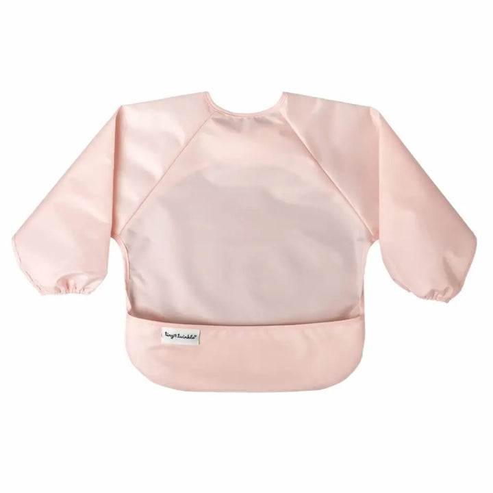 Tiny Twinkle Mess-Proof Full Sleeve Bib Pack of 2 - Rose &amp; Burgundy - Small (6-24 Months)