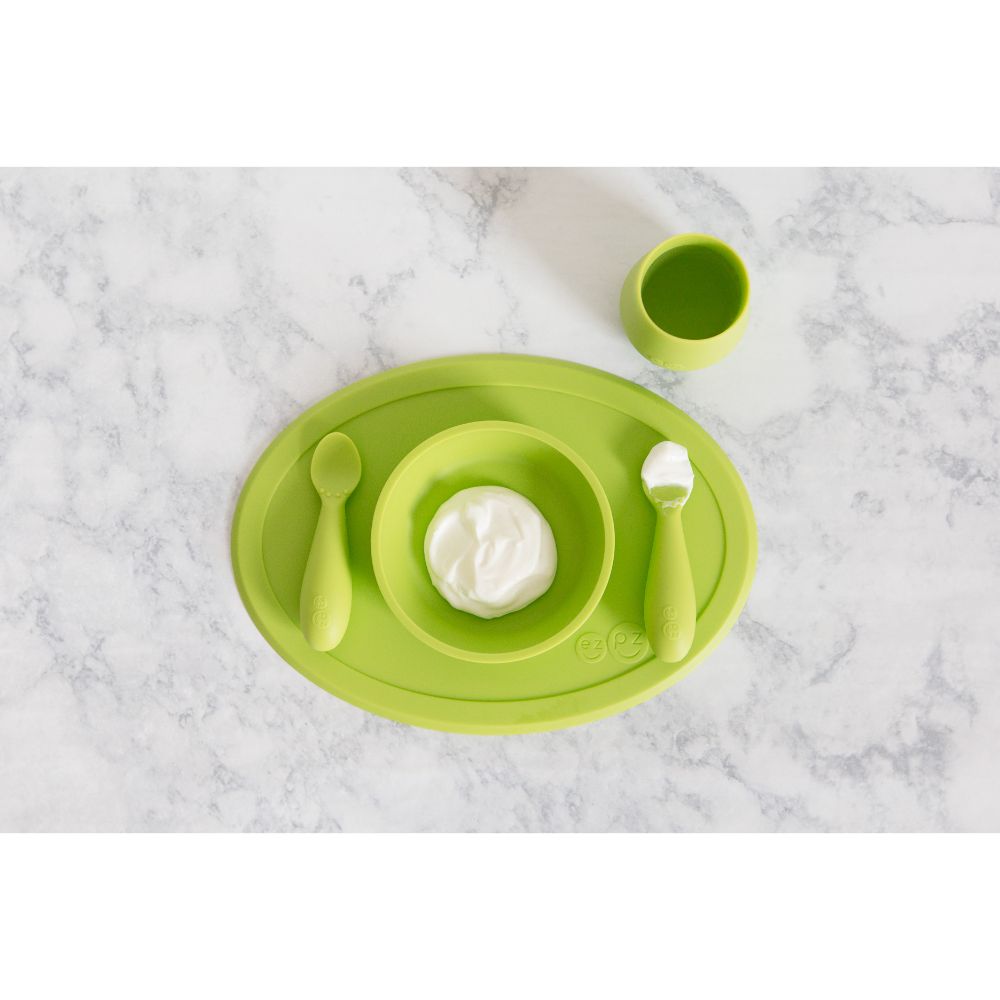 ezpz First Foods Set (Suction bowl, Training Cup & Spoon Set)