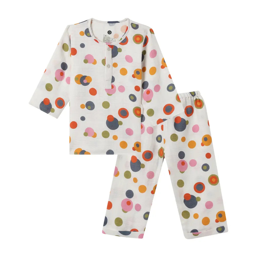 Dulaar Organic Muslin Loungewear Set - Bubble Pops