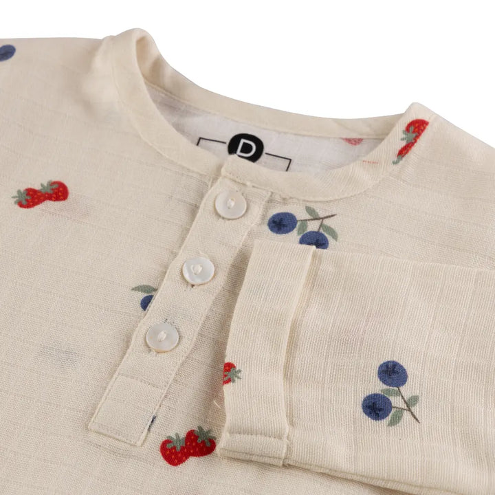 Dulaar Organic Muslin Loungewear Set - Berry Picking