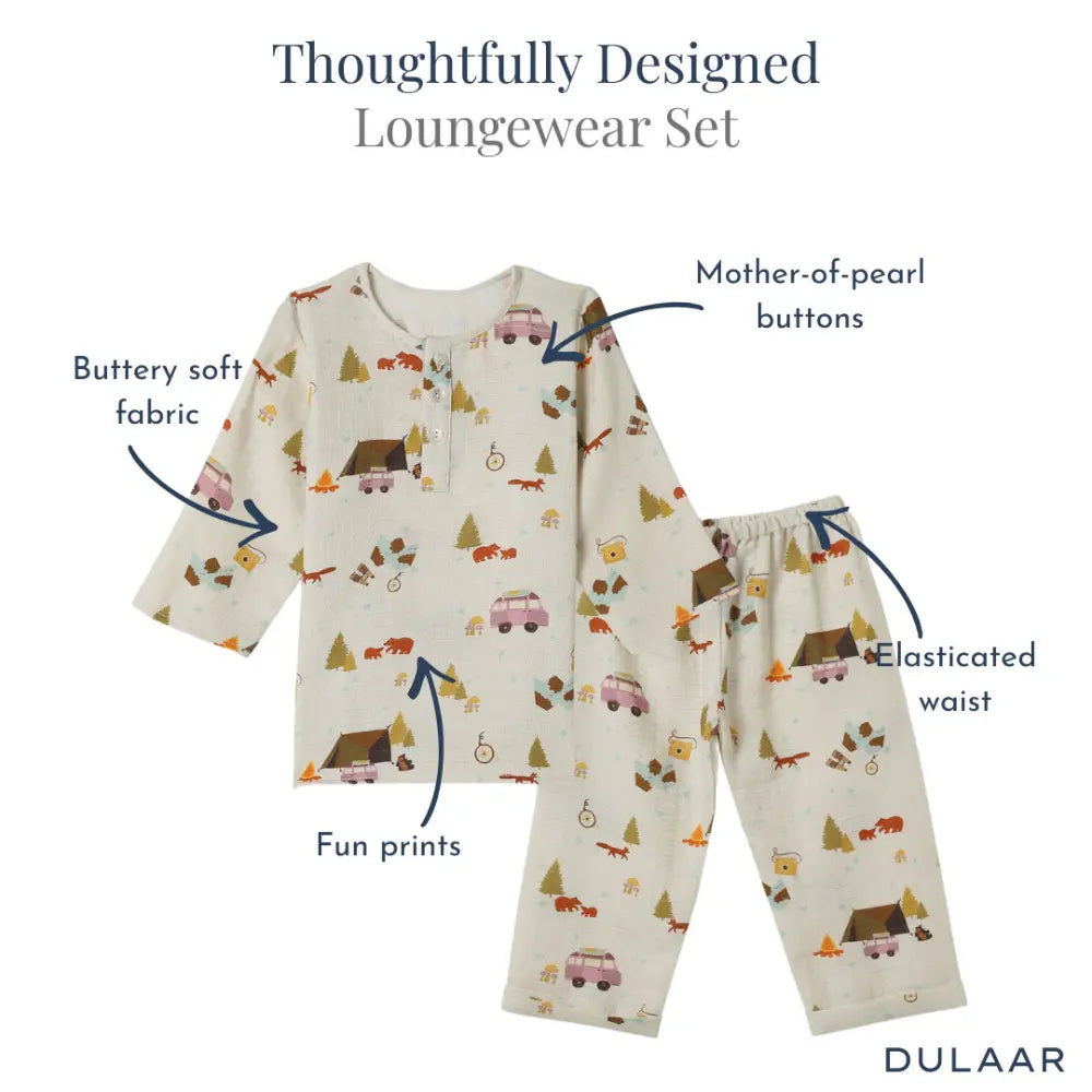 Dulaar Organic Muslin Loungewear - The Happy Camper