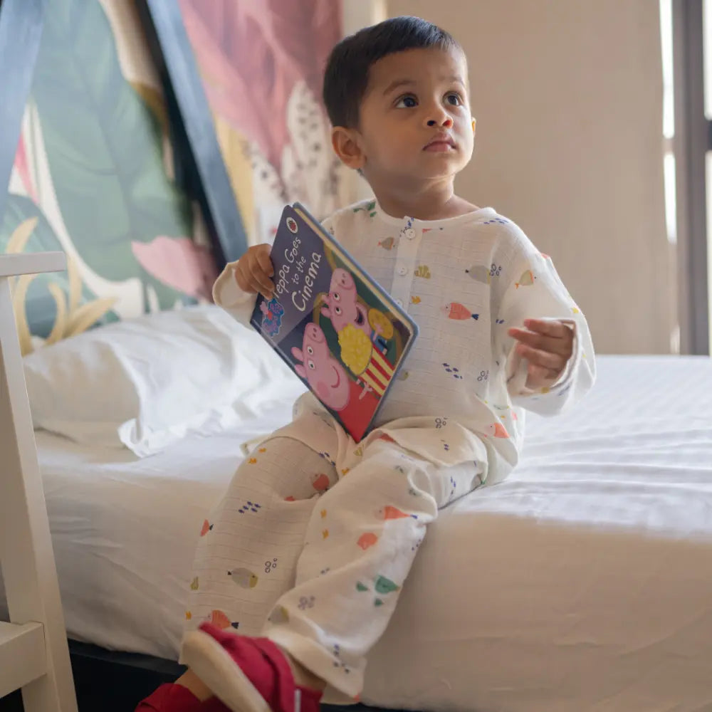 Dulaar Organic Muslin Loungewear Set - Scuba Life