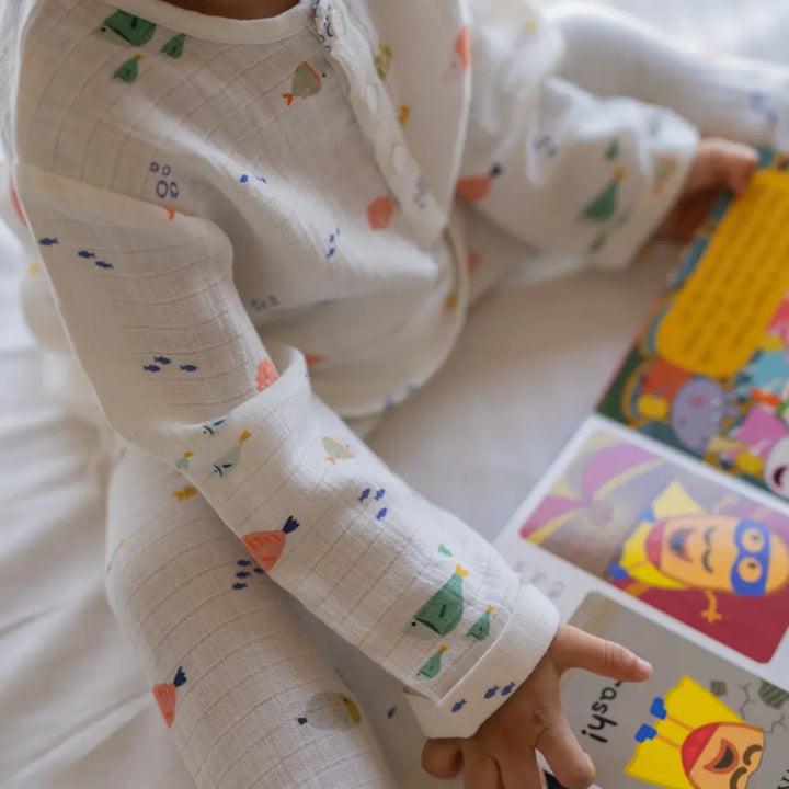 Dulaar Organic Muslin Loungewear Set - Scuba Life
