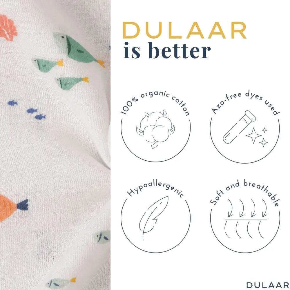 Dulaar Organic Muslin Loungewear Set - Scuba Life