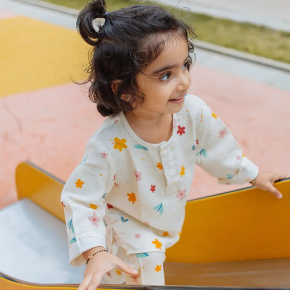 Dulaar Organic Muslin Loungewear Set - A World in Bloom
