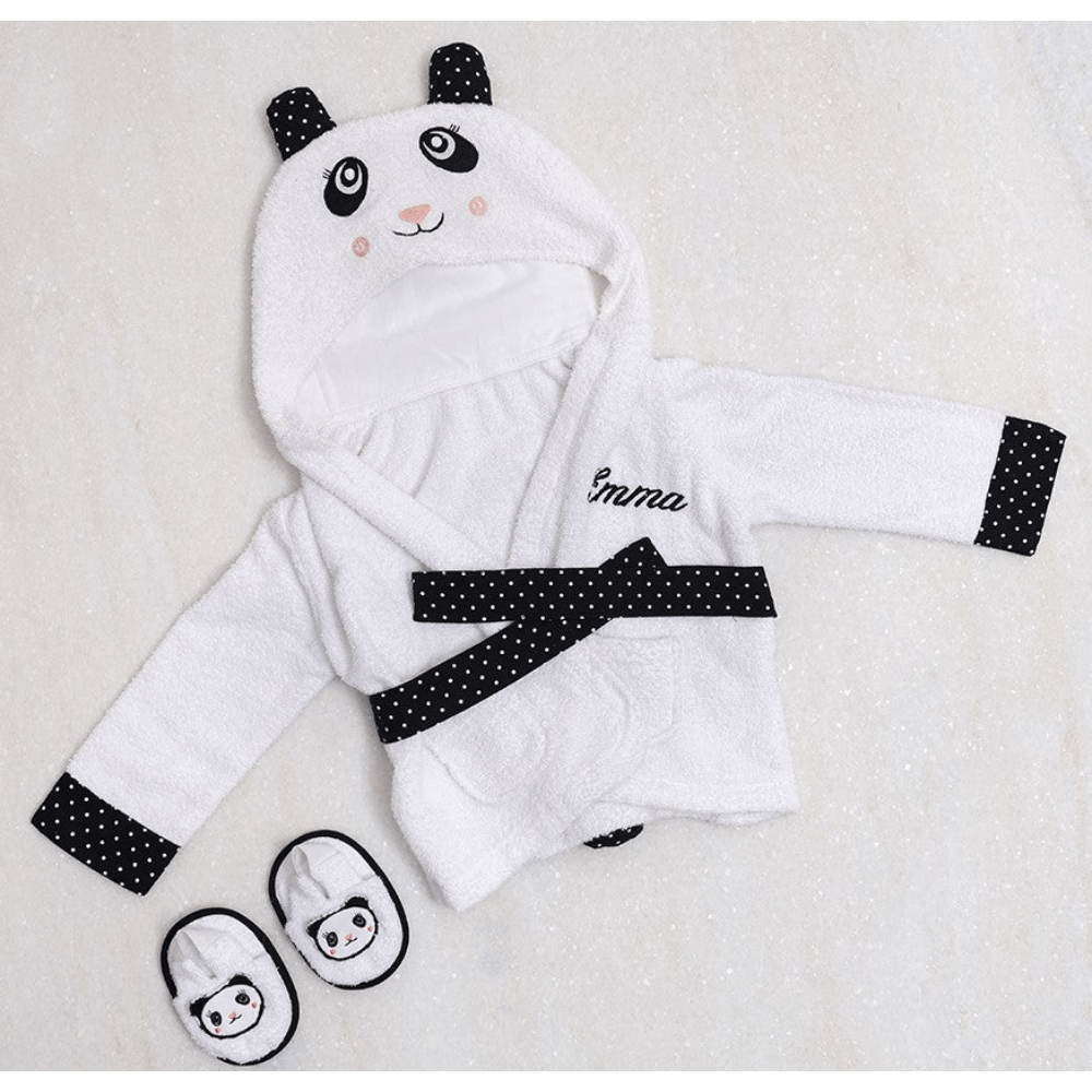 Little West Street Personalized Spa Time New Born Gift Set (Panda)