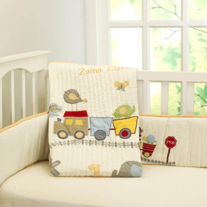 Little West Street Personalized Choo Choo Friends Quilt