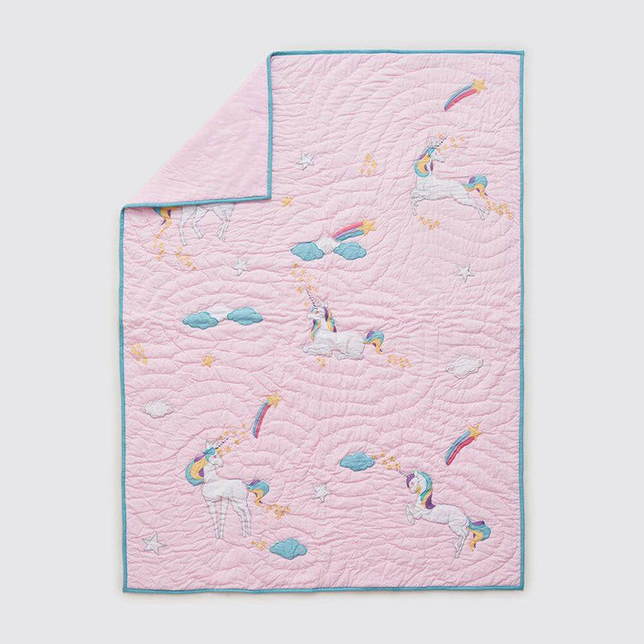 Little West Street Personalized Unicorn Quilt