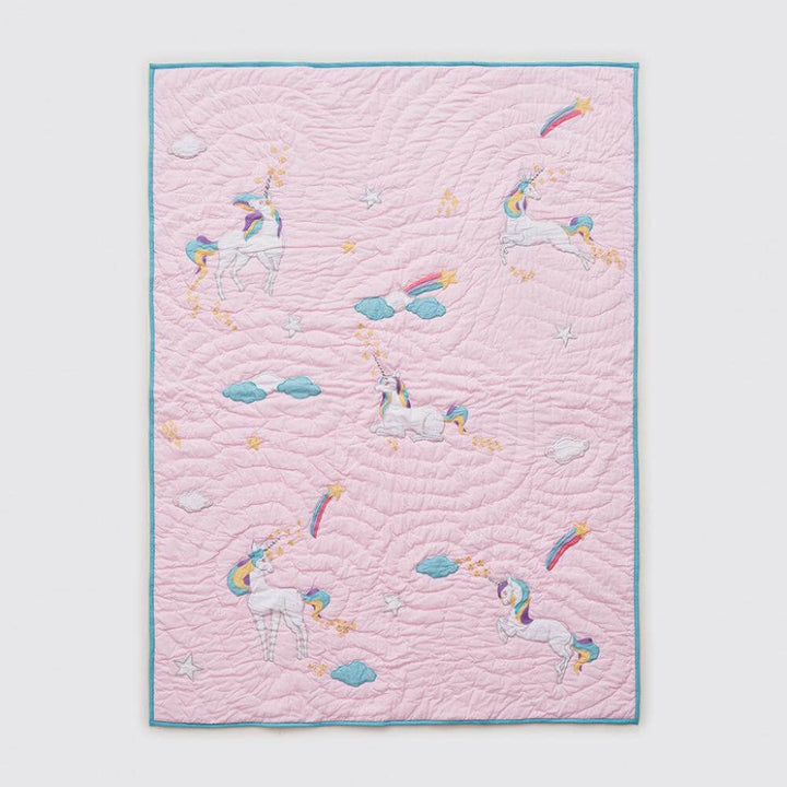 Little West Street Personalized Unicorn Quilt