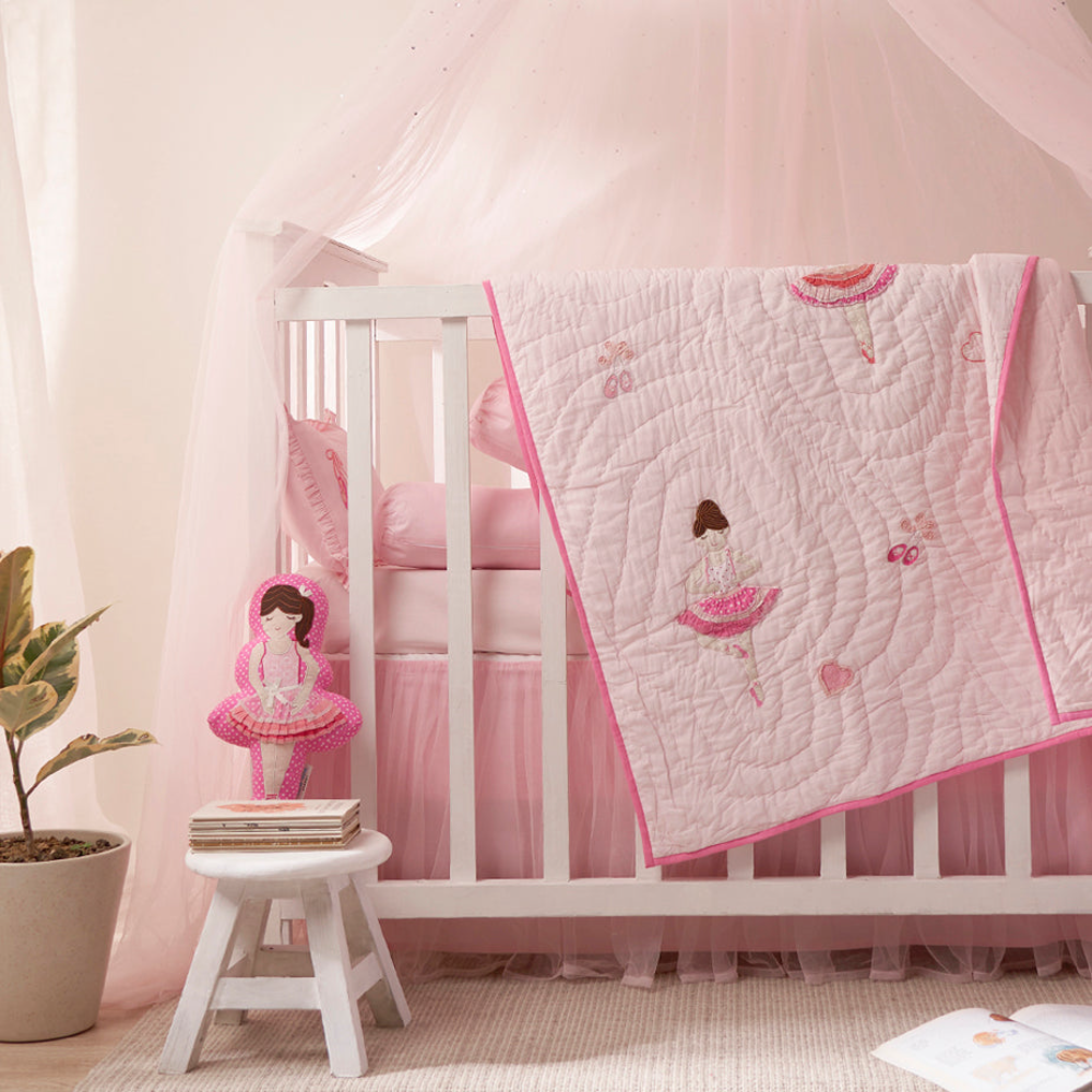 Little West Street Personalized Ballerinas Complete Crib Bedding Set