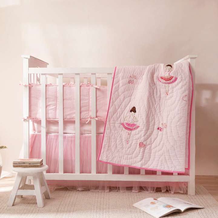 Little West Street Personalized Ballerinas Complete Crib Bedding Set