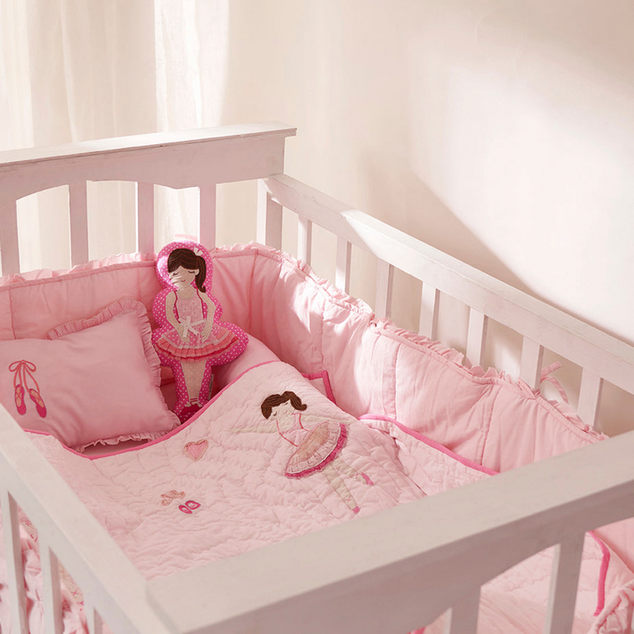 Little West Street Personalized Ballerinas Complete Crib Bedding Set