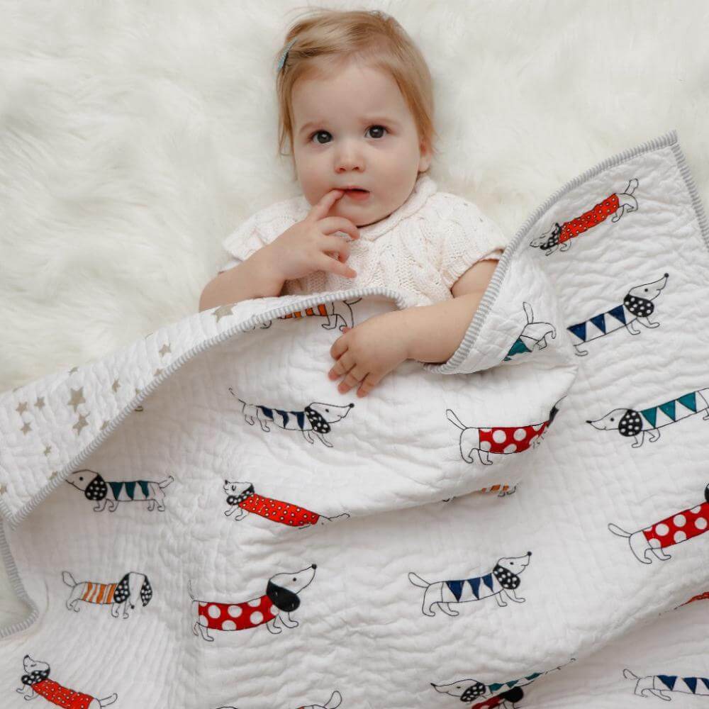 Little West Street Personalized Puppy Love Quilt