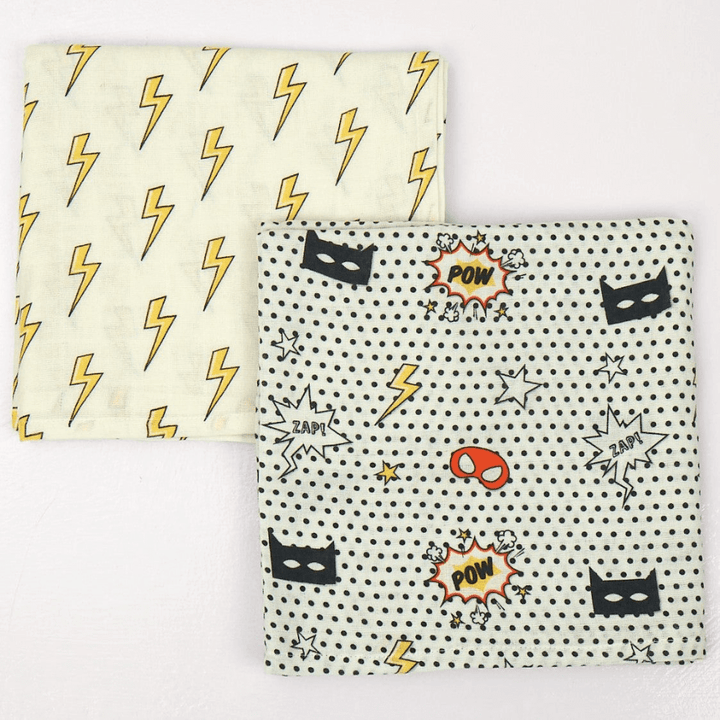 Little West Street Superhero Organic Swaddle Set