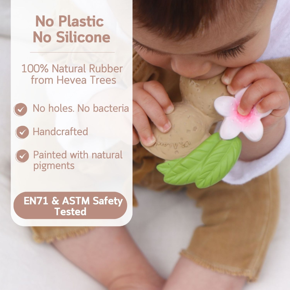 Oli & Carol Aly The Almond Natural Rubber Teether