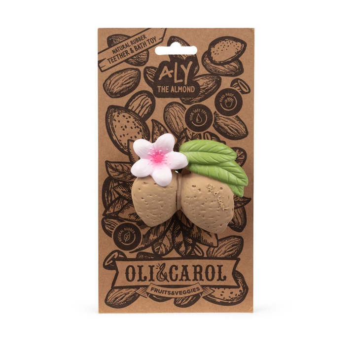 Oli &amp; Carol Aly The Almond Natural Rubber Teether
