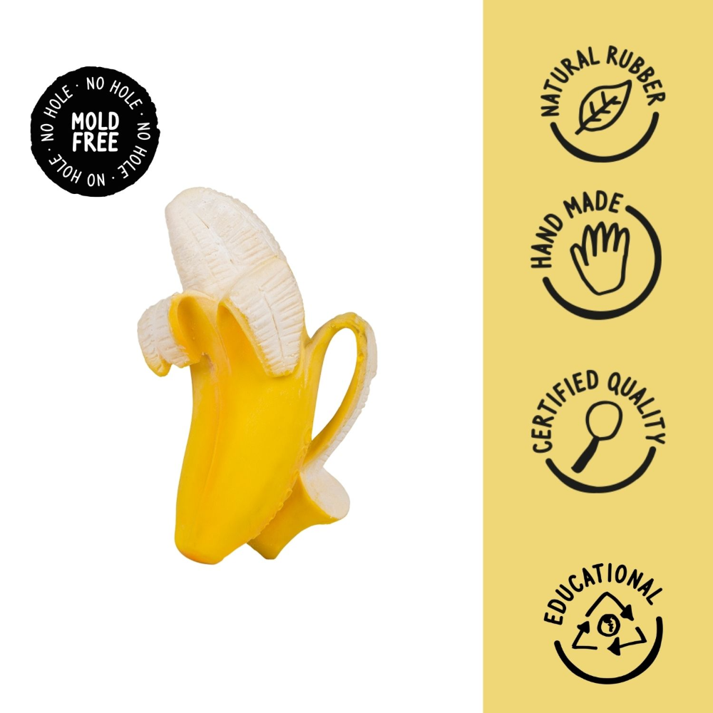 Oli & Carol Ana Banana Natural Rubber Teether