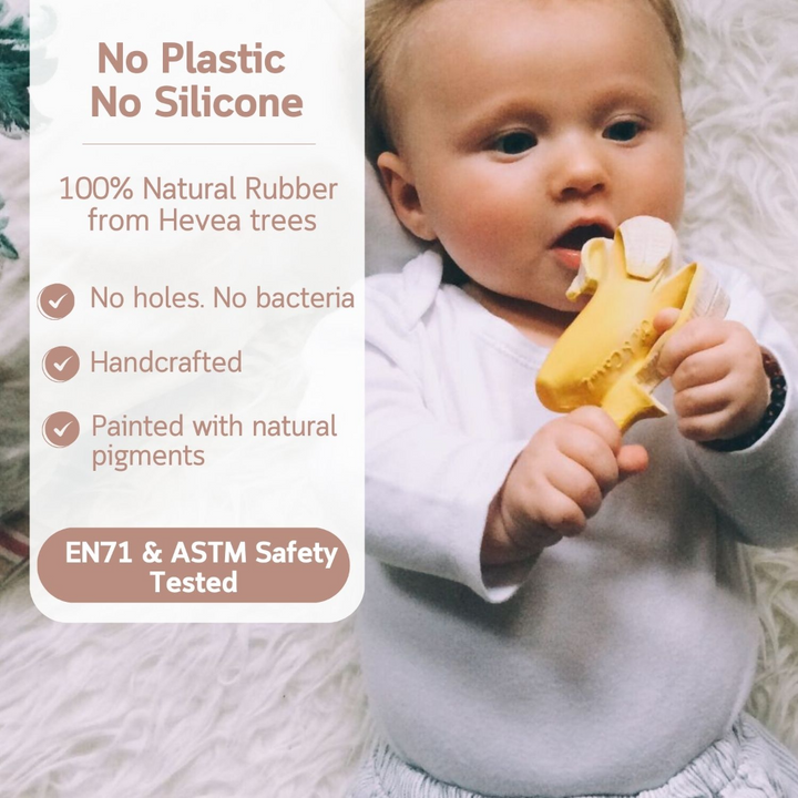 Oli &amp; Carol Ana Banana Natural Rubber Teether