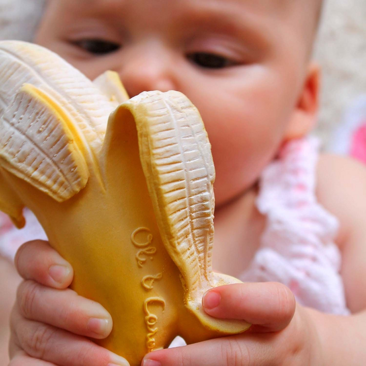 Oli &amp; Carol Ana Banana Natural Rubber Teether