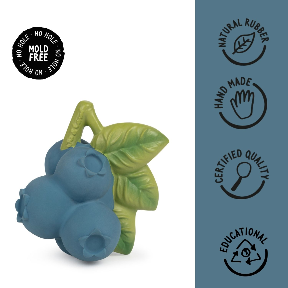 Oli & Carol Jerry The Blueberry Natural Rubber Teether