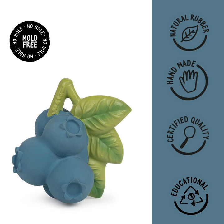 Oli &amp; Carol Jerry The Blueberry Natural Rubber Teether