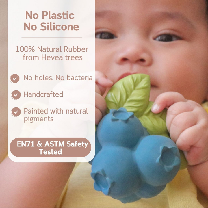Oli &amp; Carol Jerry The Blueberry Natural Rubber Teether