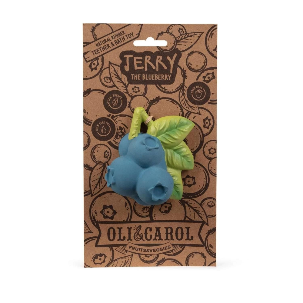 Oli & Carol Jerry The Blueberry Natural Rubber Teether