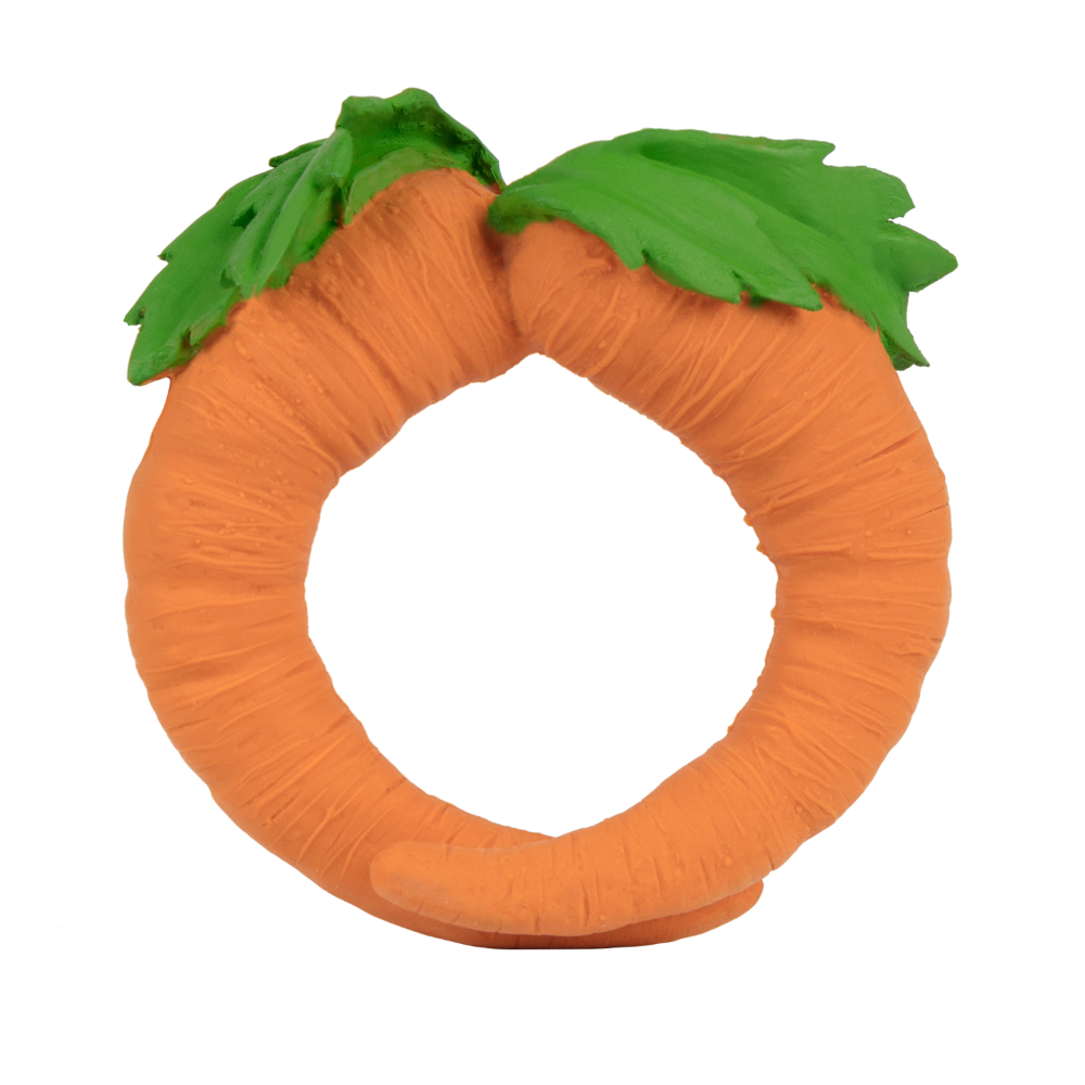 Oli &amp; Carol Cathy The Carrot Natural Rubber Teether