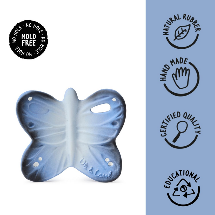 Oli &amp; Carol Blues The Butterfly Chewy Teether