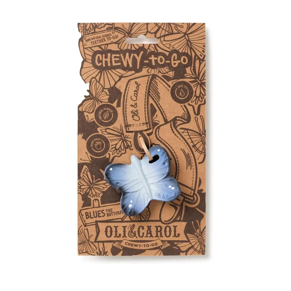Oli &amp; Carol Blues The Butterfly Chewy Teether