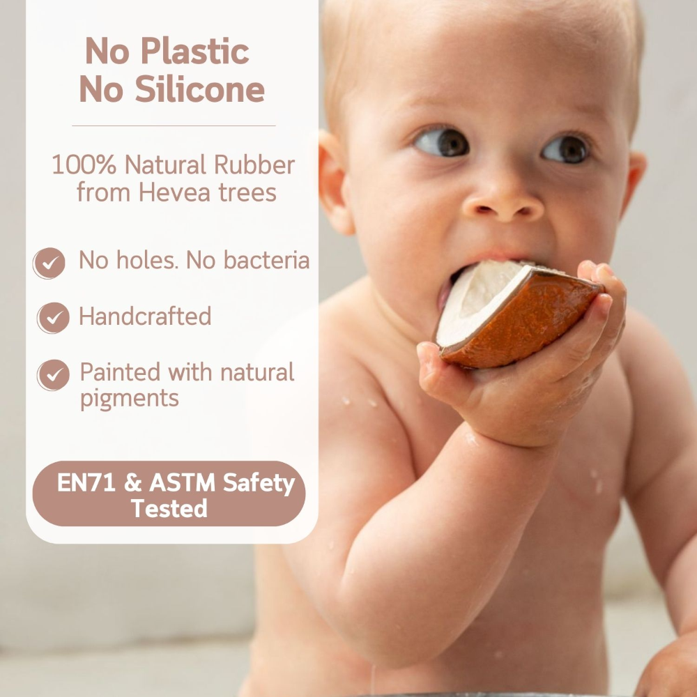 Oli & Carol Coco The Coconut Natural Rubber Teether