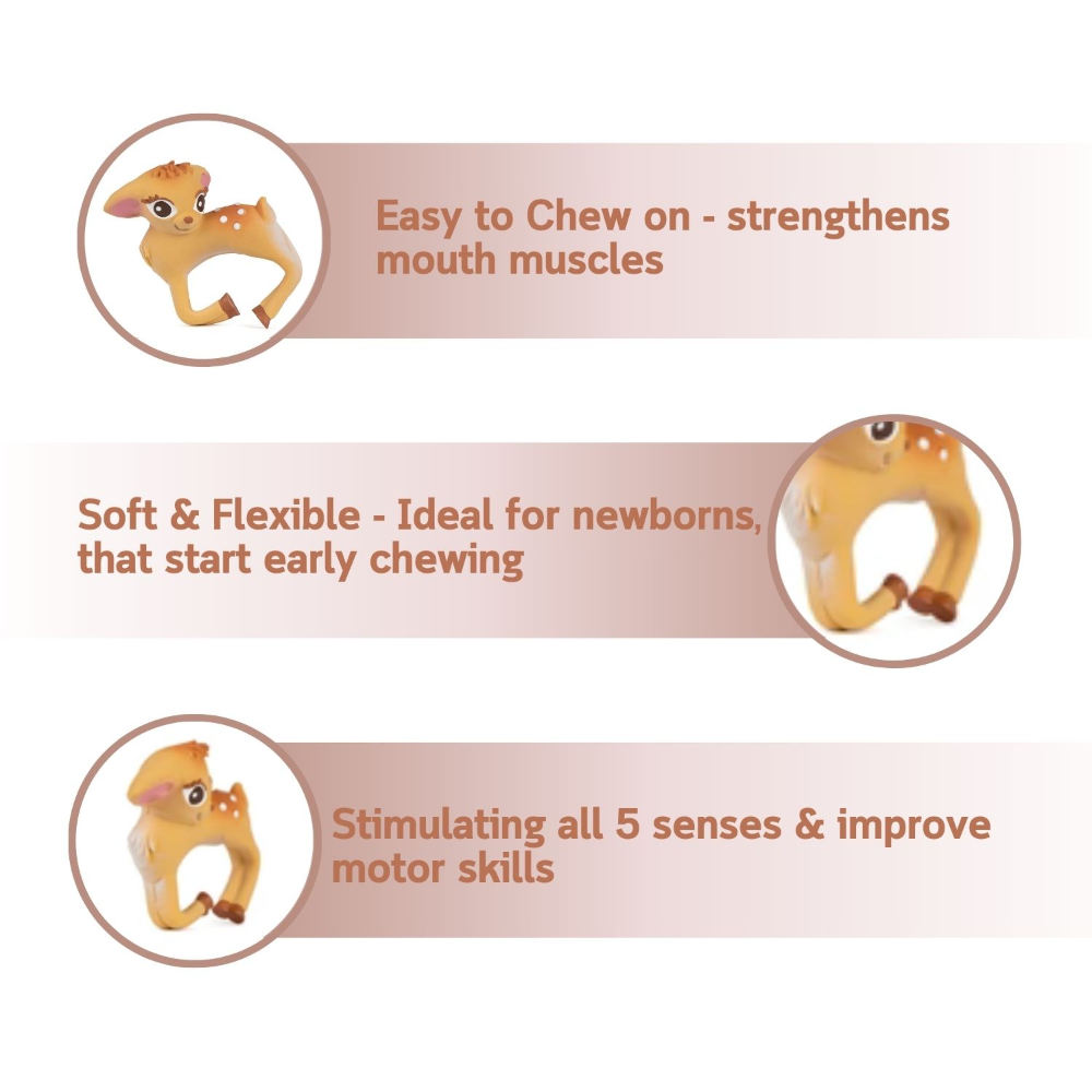 Oli &amp; Carol Olive The Deer Bracelet Teether
