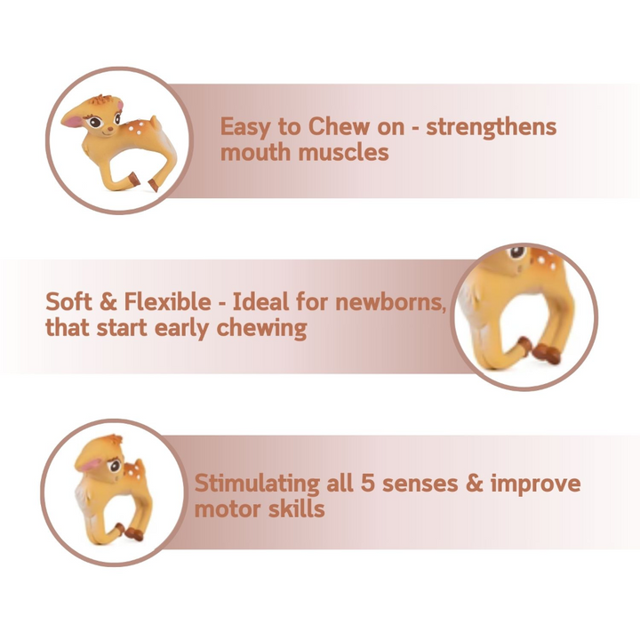 Oli &amp; Carol Olive The Deer Bracelet Teether