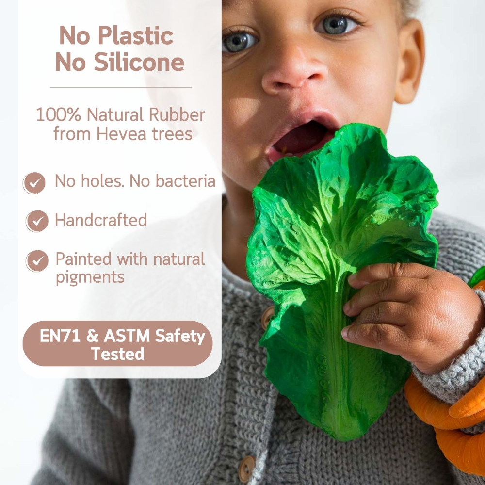 Oli & Carol Kendall The Kale Natural Rubber Teether