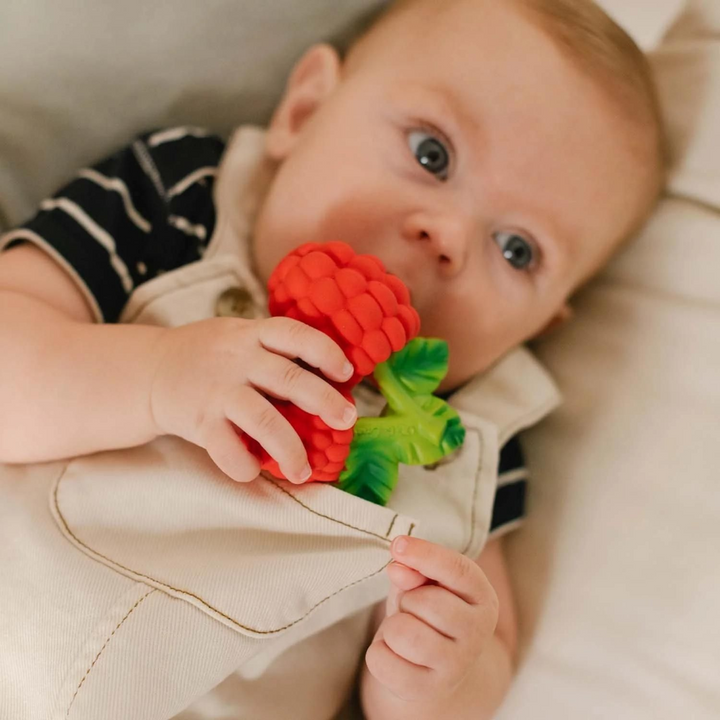 Oli &amp; Carol Valery The Raspberry Natural Rubber Teether