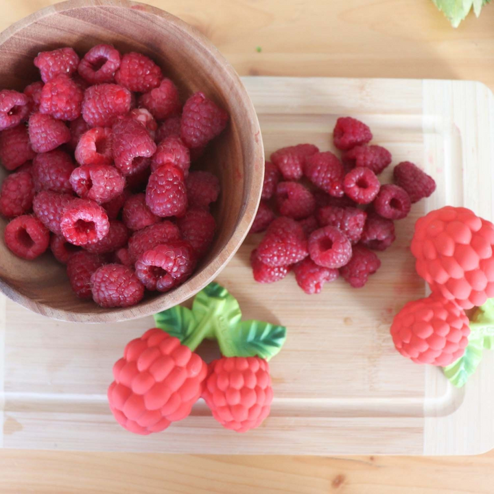 Oli &amp; Carol Valery The Raspberry Natural Rubber Teether