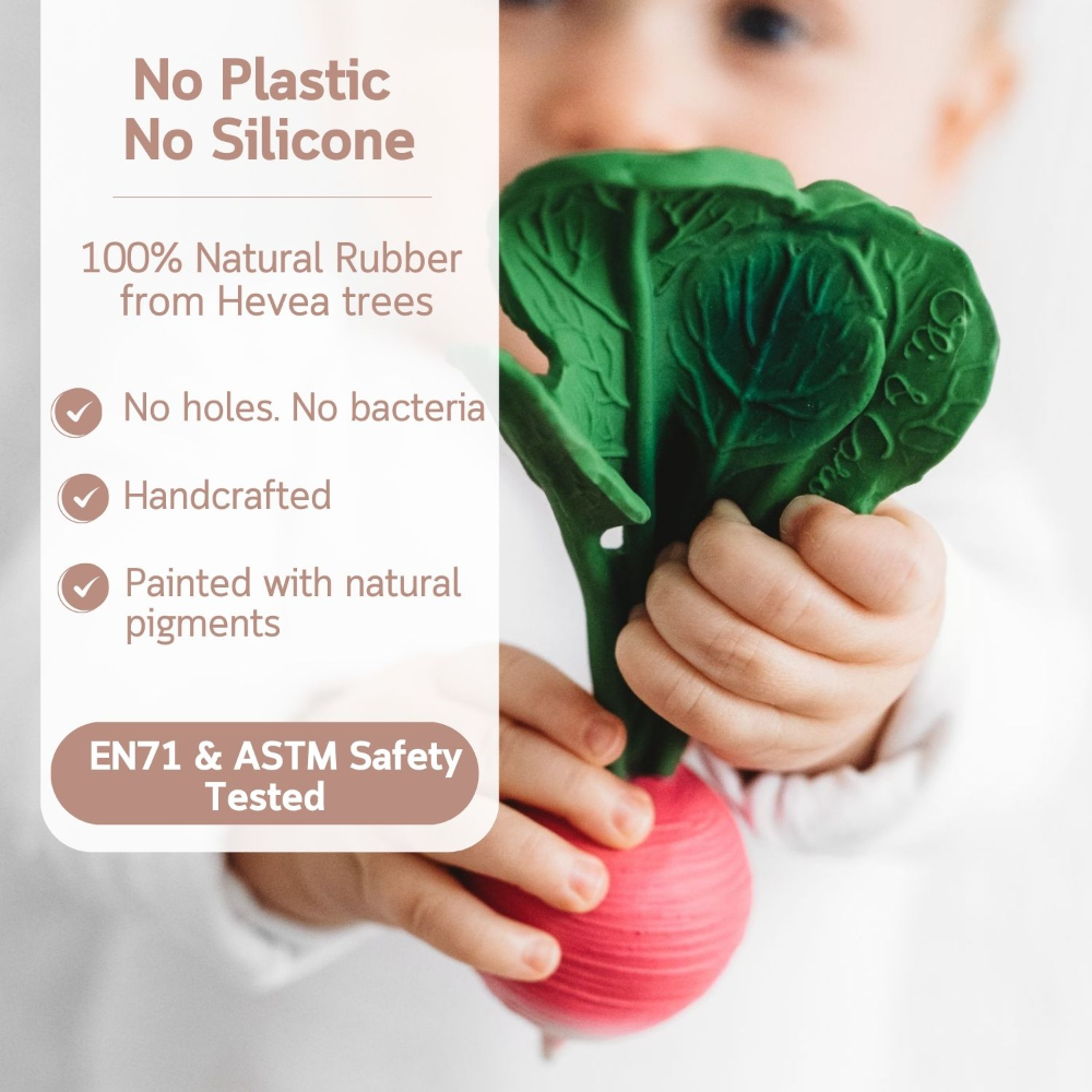 Oli & Carol Ramona The Radish Natural Rubber Teether