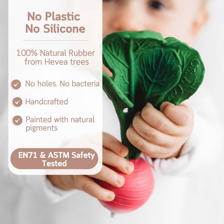 Oli &amp; Carol Ramona The Radish Natural Rubber Teether