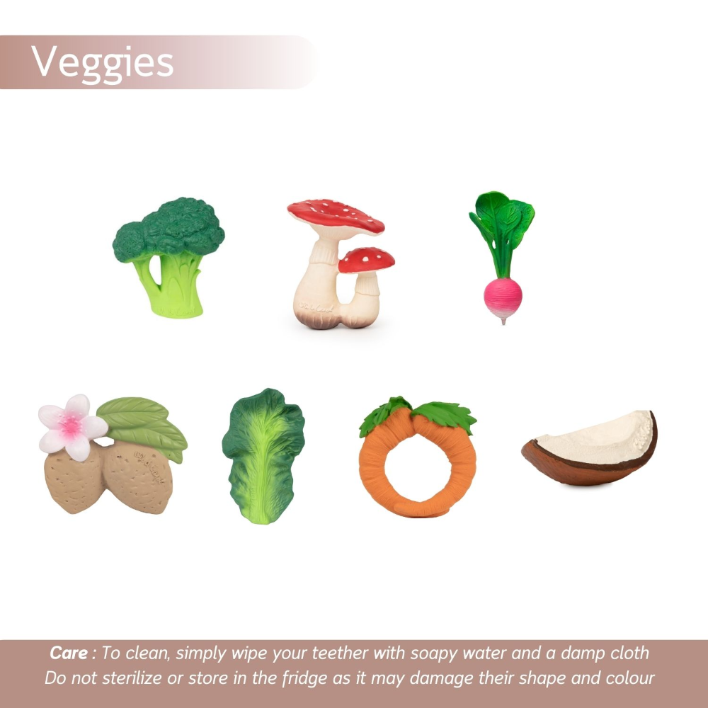 Oli &amp; Carol Ramona The Radish Natural Rubber Teether