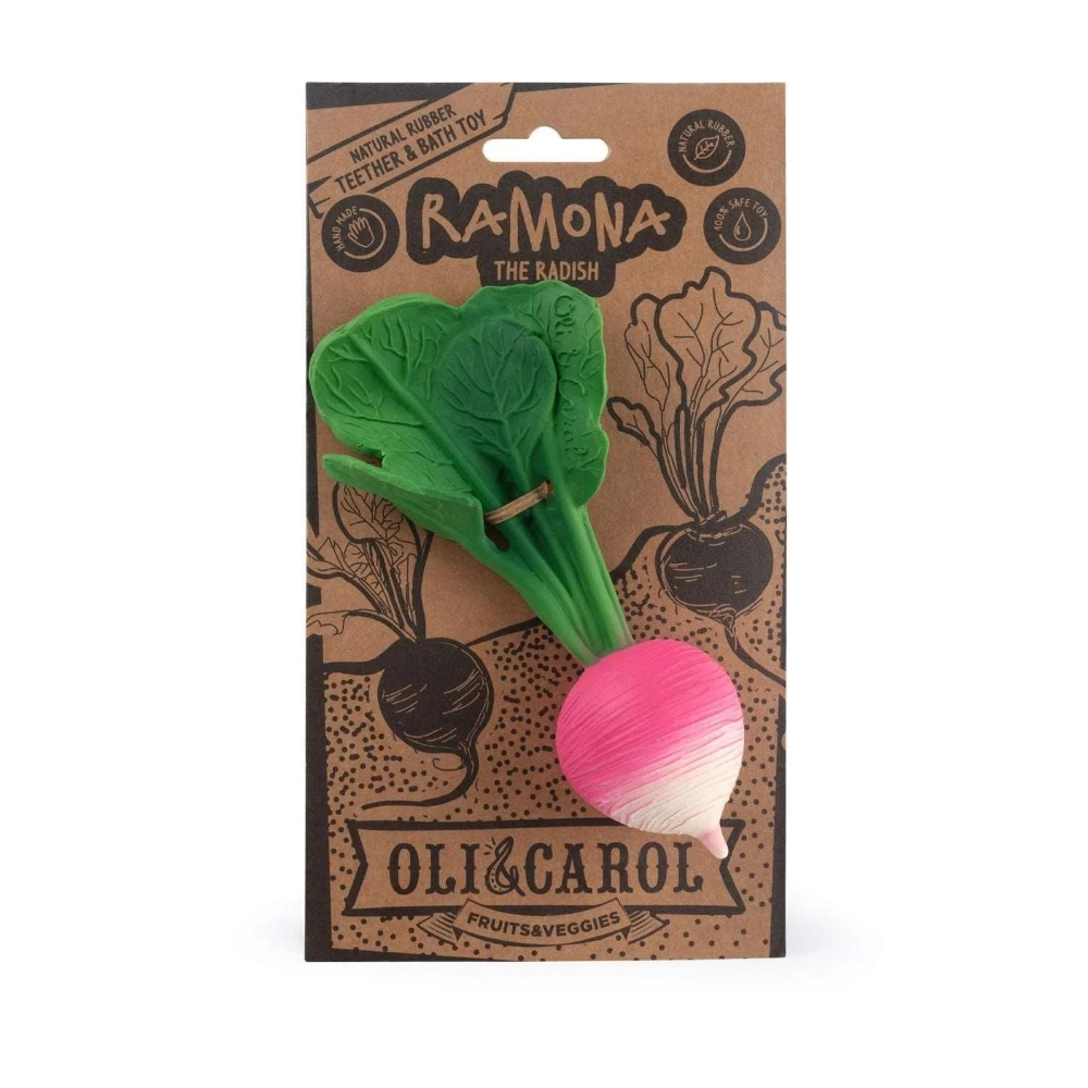 Oli &amp; Carol Ramona The Radish Natural Rubber Teether