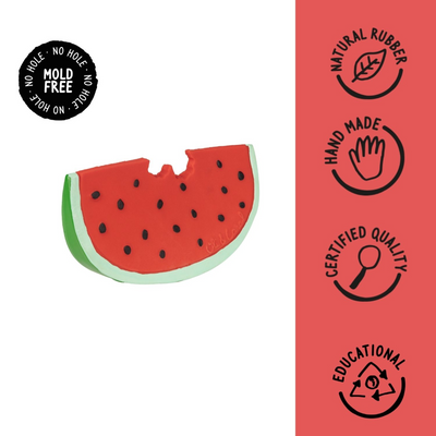 Oli & Carol Wally The Watermelon Natural Rubber Teether