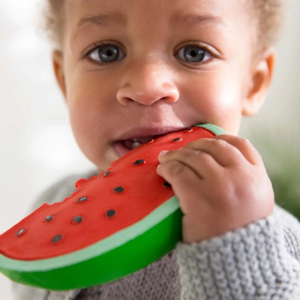 Oli & Carol Wally The Watermelon Natural Rubber Teether