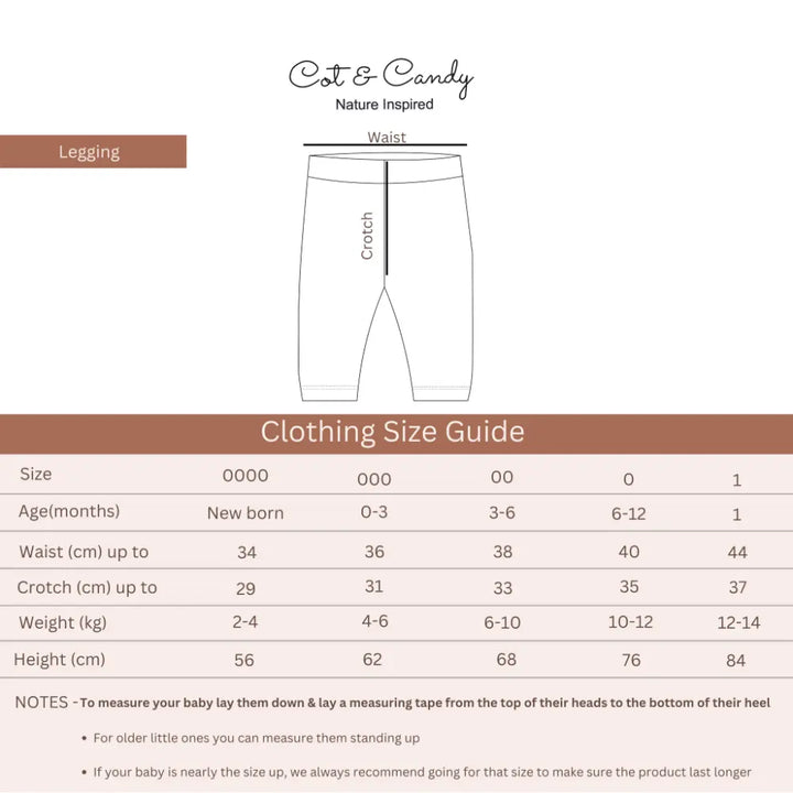 Cot &amp; Candy Baby Organic Drawstring Leggings - Dewkist Stripe