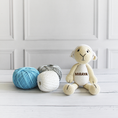 The Tiny Trove Crochet Toys - Lenny the Lamb