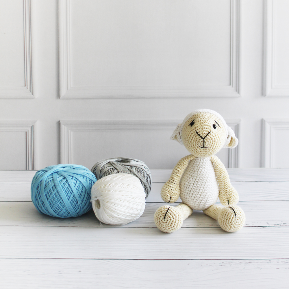 The Tiny Trove Crochet Toys - Lenny the Lamb