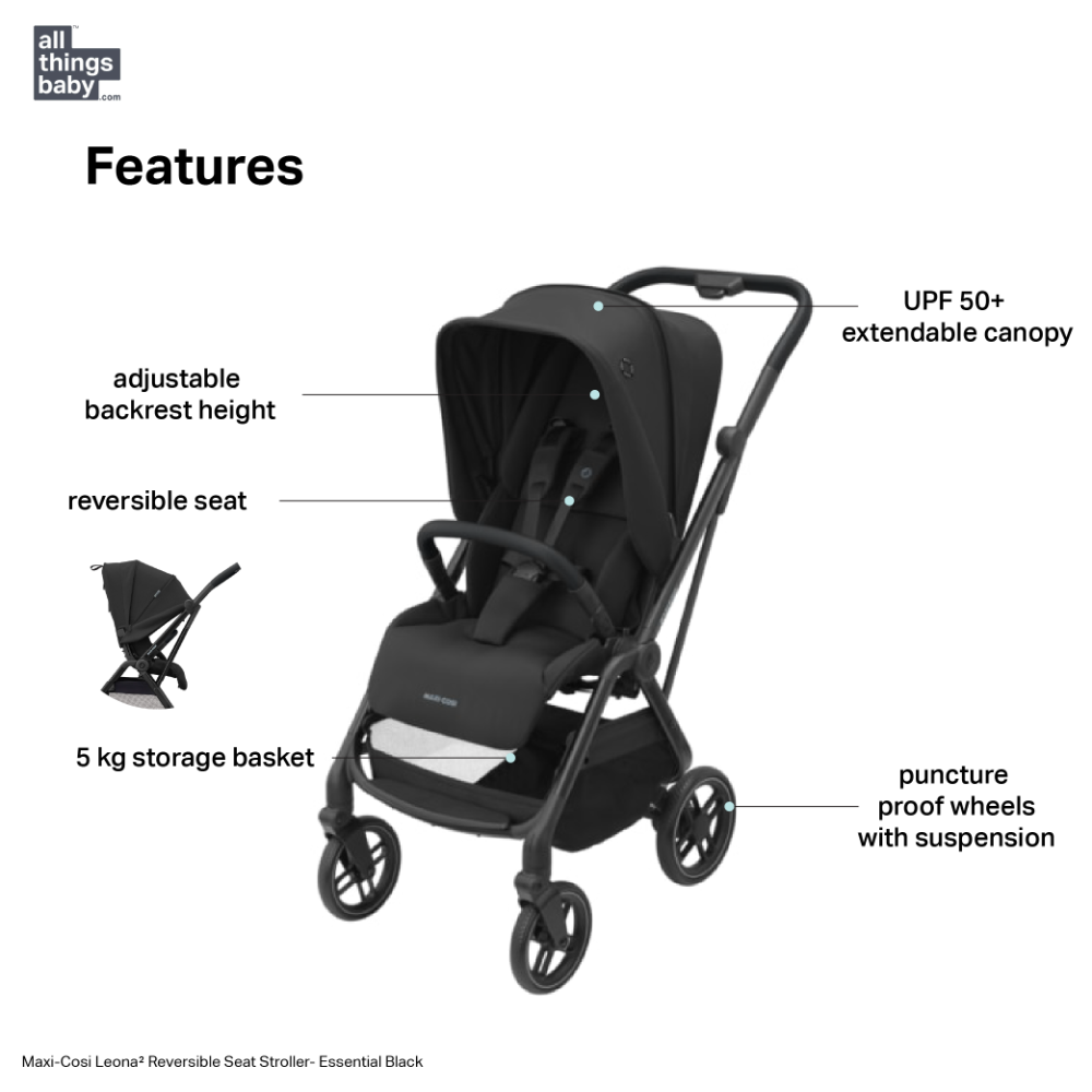 Maxi-Cosi Leona² Reversible Seat Stroller