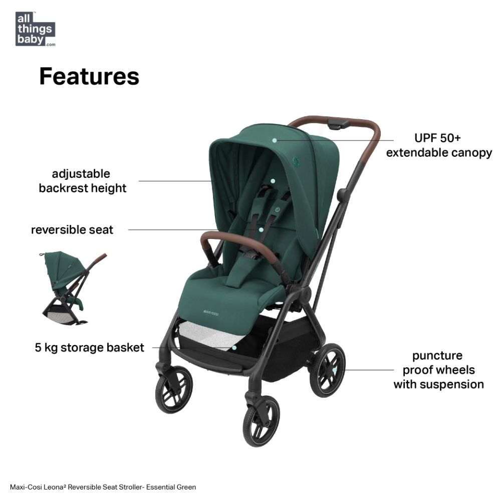 Maxi-Cosi Leona² Reversible Seat Stroller